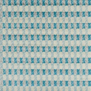 blue checked velvet-chenille fabric from William Yeoward