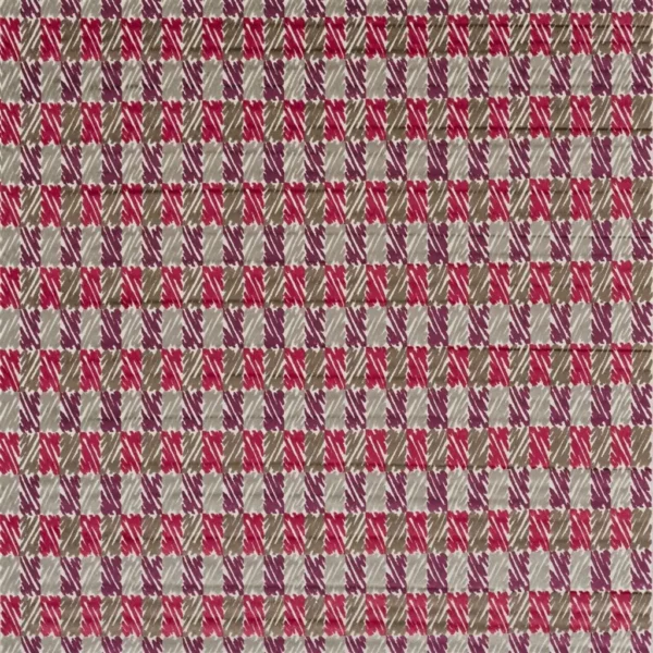 red checked velvet-chenille fabric from William Yeoward