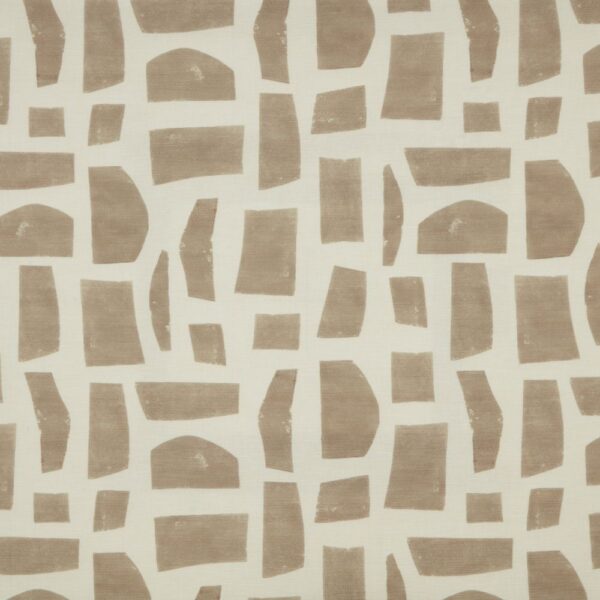 Tate Fabric - Linen by neutral contemporary printed fabric from iLiv