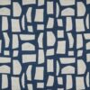 blue contemporary printed fabric from iLiv
