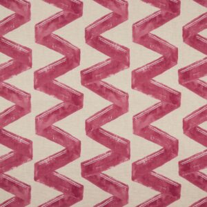 red geometric printed fabric from iLiv
