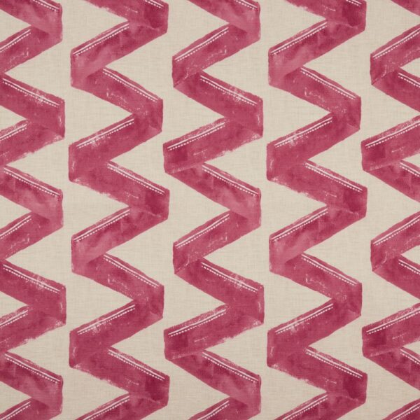 Zigana Fabric - Granita by red geometric printed fabric from iLiv