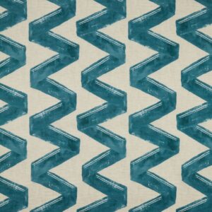 blue geometric printed fabric from iLiv