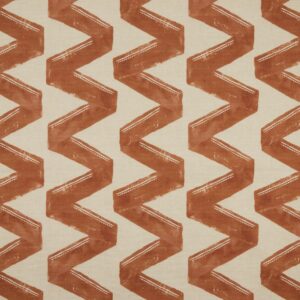 orange geometric printed fabric from iLiv