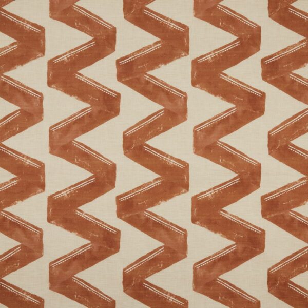 orange geometric printed fabric from iLiv