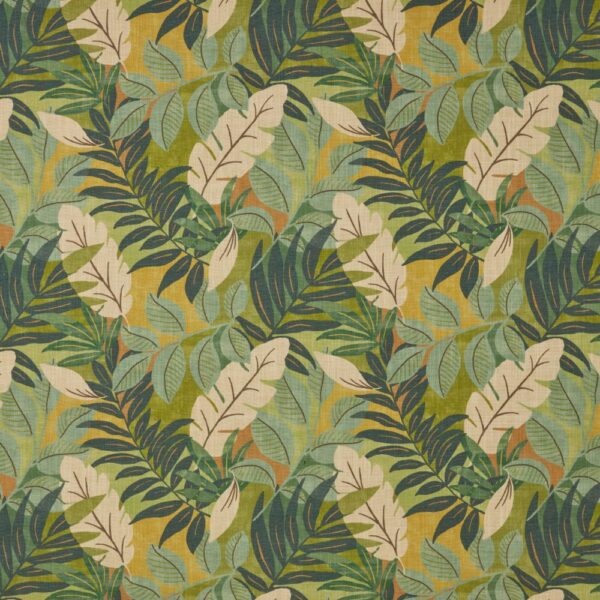 green botanical printed fabric from iLiv