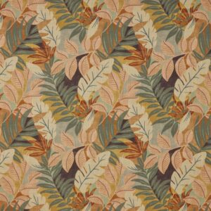 brown botanical printed fabric from iLiv