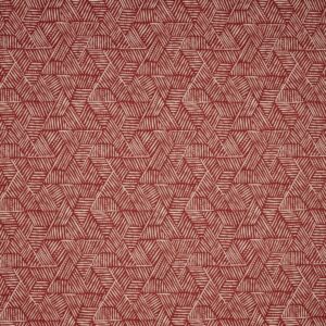 red contemporary printed fabric from iLiv