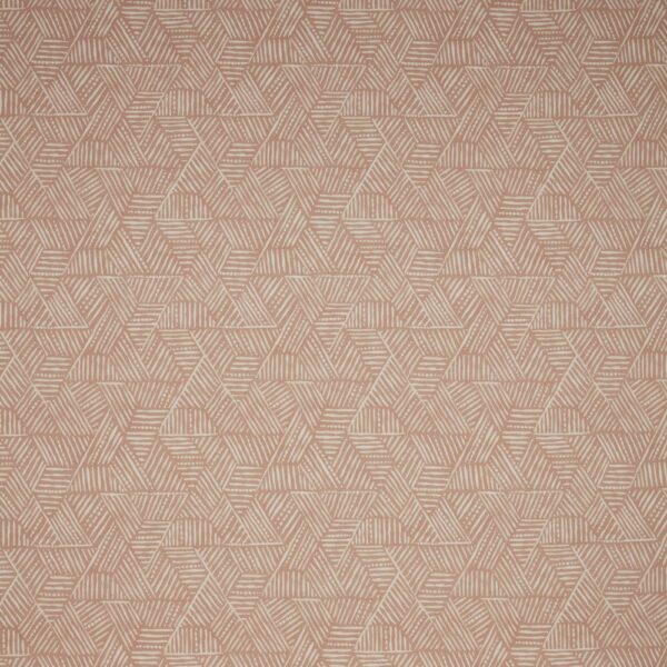 Triangulum Fabric - Guava by pink contemporary printed fabric from iLiv