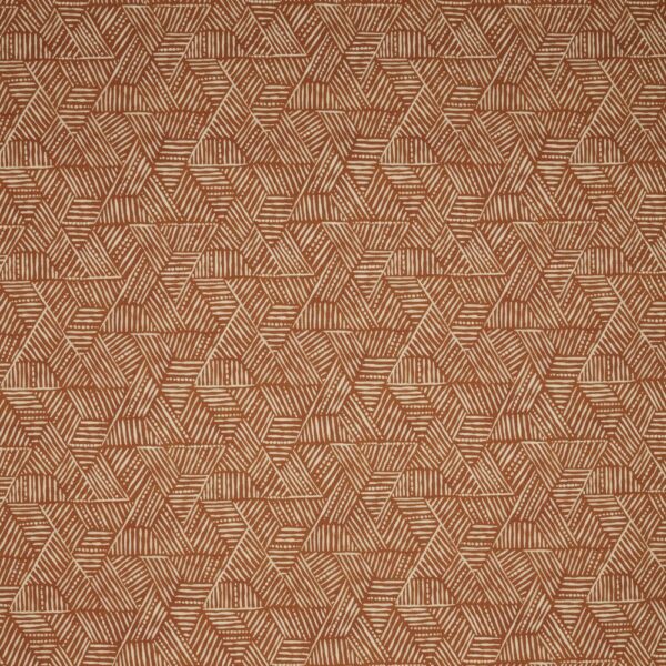 orange contemporary printed fabric from iLiv