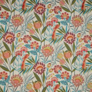 multicolour botanical embroideried fabric from iLiv