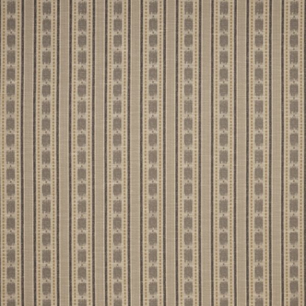 Seti Fabric - Pewter by brown striped woven fabric from iLiv