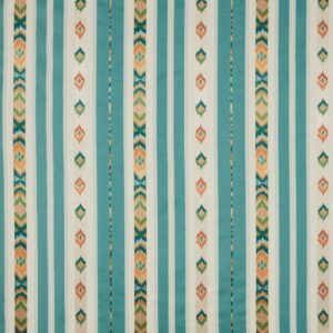 blue striped embroideried fabric from iLiv