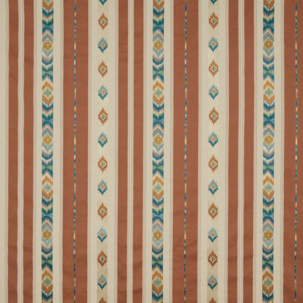 brown striped embroideried fabric from iLiv