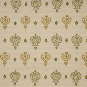 green traditional printed fabric from iLiv