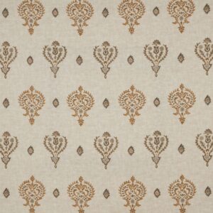 brown traditional printed fabric from iLiv