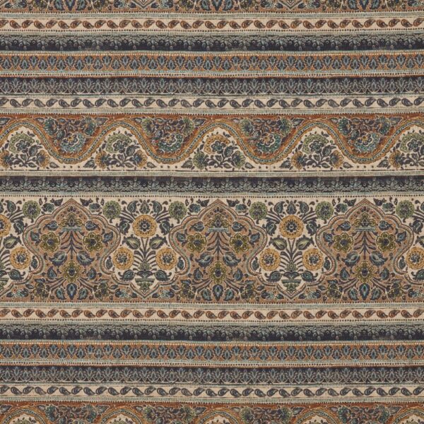 Sari Fabric - Indigo by blue traditional linen fabric from iLiv