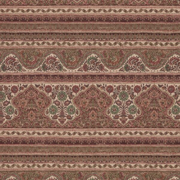 Sari Fabric - Mulberry by red traditional linen fabric from iLiv