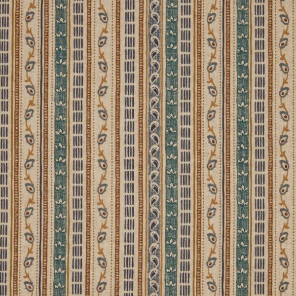 blue striped printed fabric from iLiv