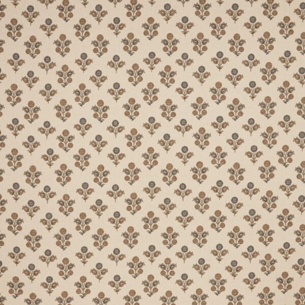 Kochi Fabric - Henna by neutral botanical printed fabric from iLiv