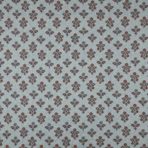 black-grey botanical printed fabric from iLiv