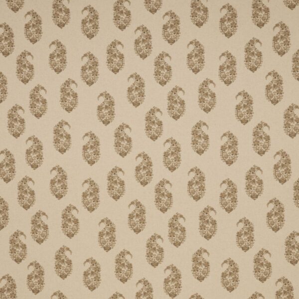 Thalassa Fabric - Limestone by neutral botanical cotton fabric from iLiv