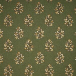 green botanical embroideried fabric from iLiv