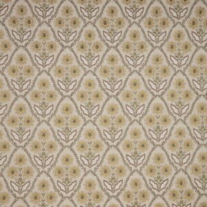 brown botanical embroideried fabric from iLiv