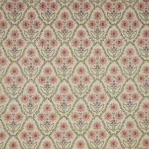 red botanical embroideried fabric from iLiv