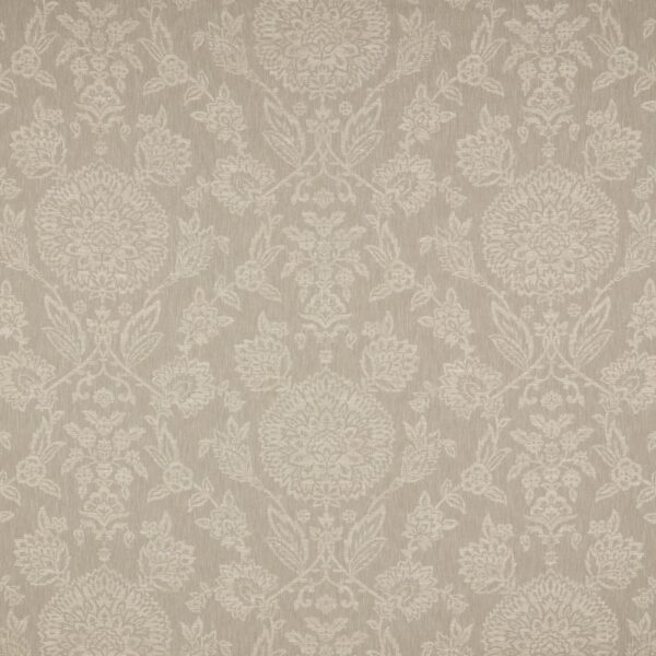 Madurai Fabric - Limestone by neutral botanical jacquard fabric from iLiv
