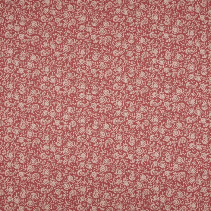 Shimla Fabric - Carmine swatch