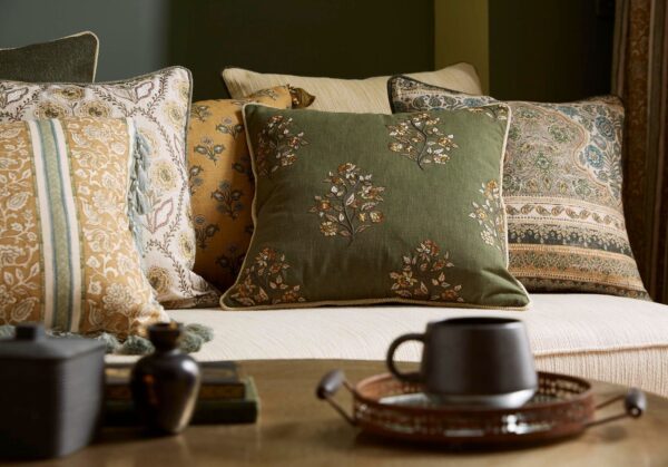 Sari Fabric - Pine by Sari Fabric - Pine from