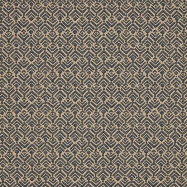 blue geometric cotton fabric from iLiv