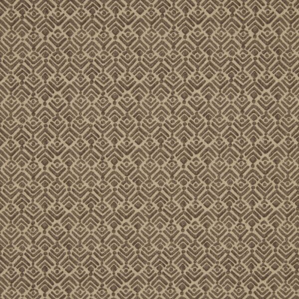 Nexara Fabric - Mink by brown geometric cotton fabric from iLiv