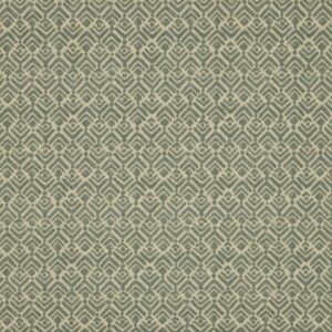 green geometric cotton fabric from iLiv