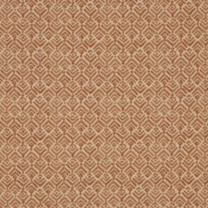 orange geometric cotton fabric from iLiv