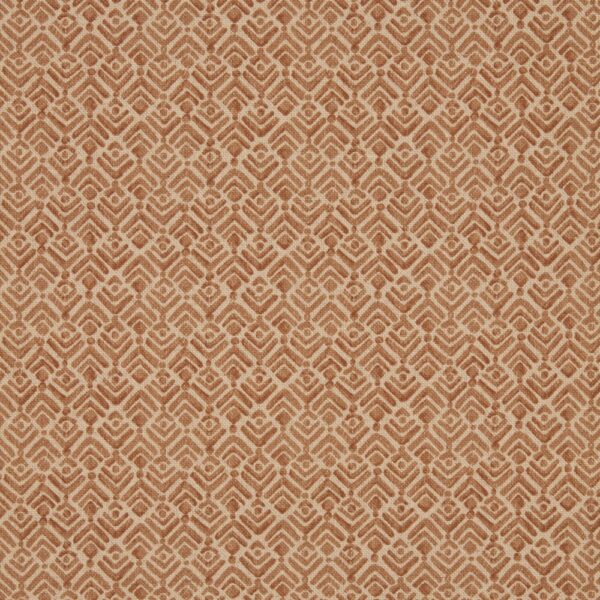 orange geometric cotton fabric from iLiv