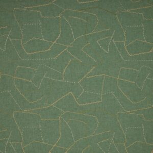 green contemporary embroideried fabric from iLiv