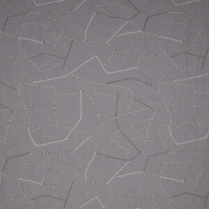 black-grey contemporary embroideried fabric from iLiv