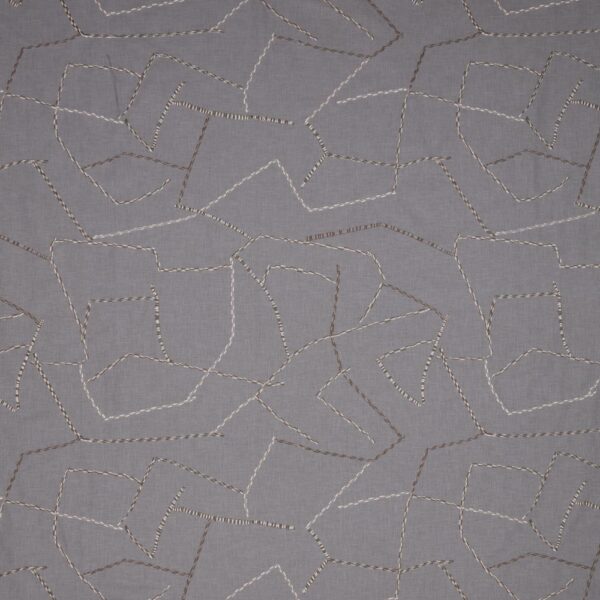 black-grey contemporary embroideried fabric from iLiv