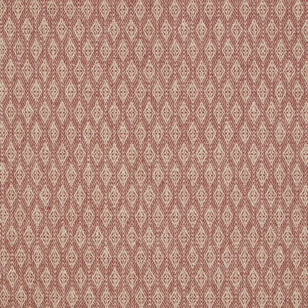 Marquise Fabric - Auburn by red geometric woven fabric from iLiv