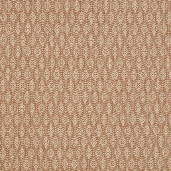 Marquise Fabric - Sienna by orange geometric woven fabric from iLiv