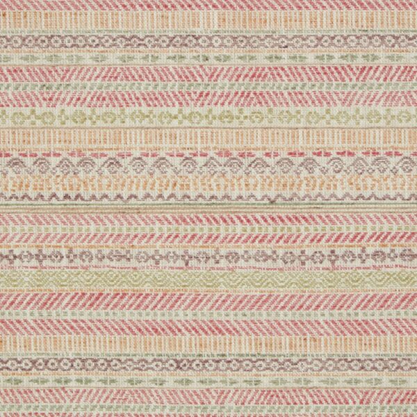 red traditional jacquard fabric from iLiv