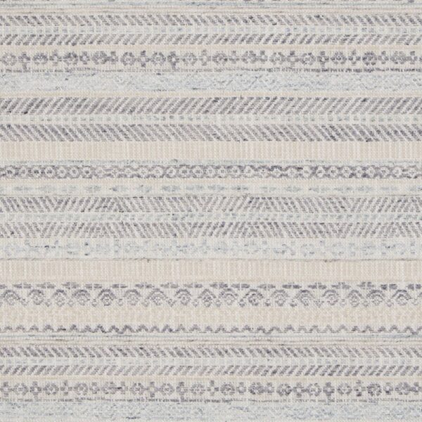 Khari Fabric - Pewter by black-grey traditional jacquard fabric from iLiv