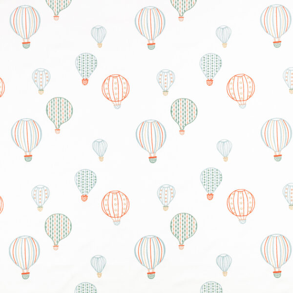 Up Up Away Fabric by blue children's embroideried fabric from Villa Nova