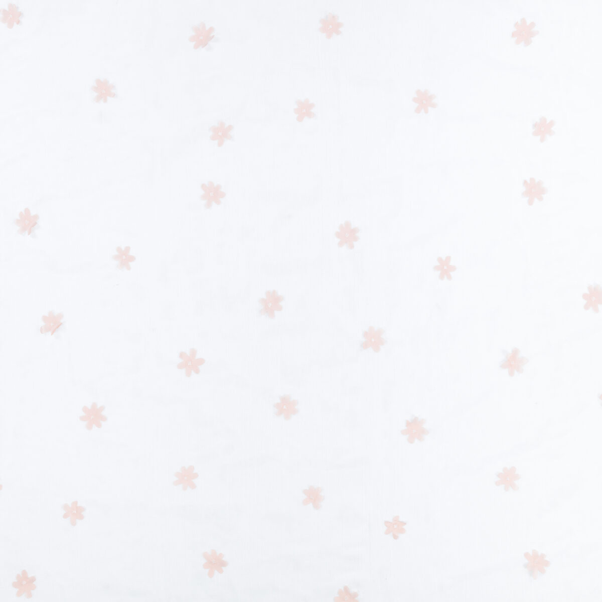 Oops A Daisy Fabric by pink children's voile-sheer fabric from Villa Nova
