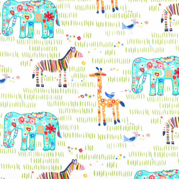 multicolour children's printed fabric from Villa Nova