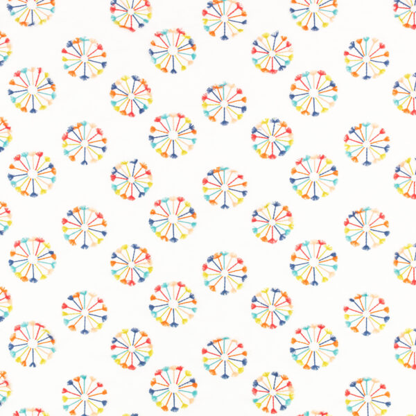 Firecracker Fabric by multicolour children's printed fabric from Villa Nova