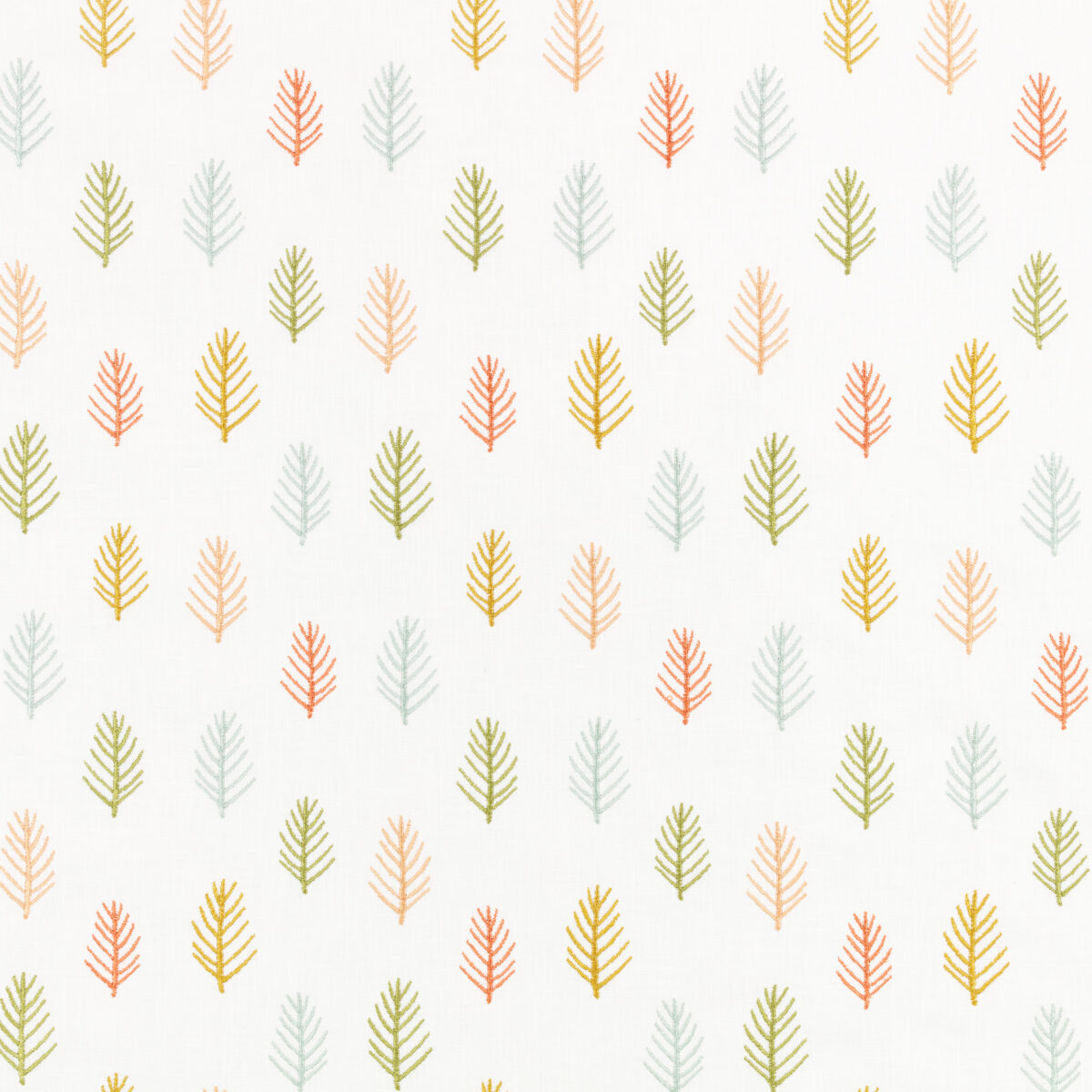 Tiny Trees Fabric by green children's printed fabric from Villa Nova
