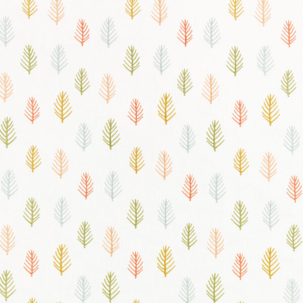 Tiny Trees Fabric by green children's printed fabric from Villa Nova